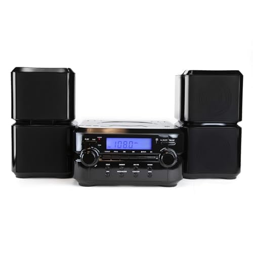 Emerson ES-4001 Bluetooth® CD Microsystem, Black