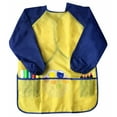 Coolmade Yellow, Pink and Blue Toddler and Child Art Smocks (2 Pack ...