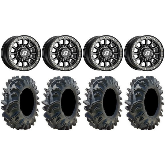 Sedona Sano Bdlk 14" Wheels Bk  30mm 29.5" Terminator Tires Polaris RZR XP 1000 / PRO XP / Ranger XP 900/1000