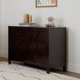 thumbnail image 3 of Graco Noah 6 Drawer Modern Double Dresser, Espresso, 3 of 11