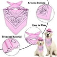 thumbnail image 4 of Dalrosia Dogs Cat Pet Cowboy Costume Cowboy Hat with Bandana Set for Halloween, Christmas, Holiday, Party, Cosplay, 4 of 6