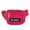 Hot Pink, variant on Girls Fabric Waist Pack Purse, Coral Pink/Grey