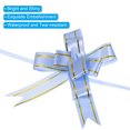 thumbnail image 4 of Unique Bargains 8' Pull Bows Gift Wrapping Pull Bow Gold Thread Style Baskets Present Bows Knot Ribbon Blue 100 Pcs, 4 of 6