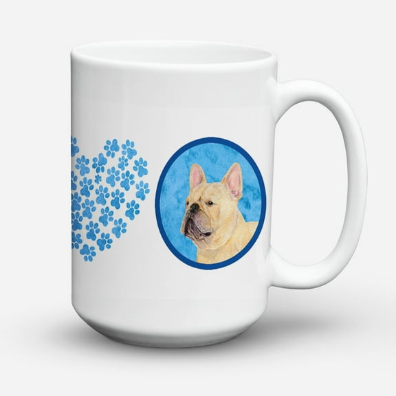 Carolines Treasures SS4761-BU-CM15 Blue French Bulldog Coffee Mug 15 oz 15 ounce multicolor