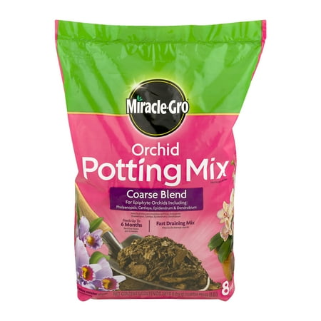 Miracle-Gro Orchid Potting Mix Coarse Blend, 8.0 (Best Potting Mix For Container Gardening)