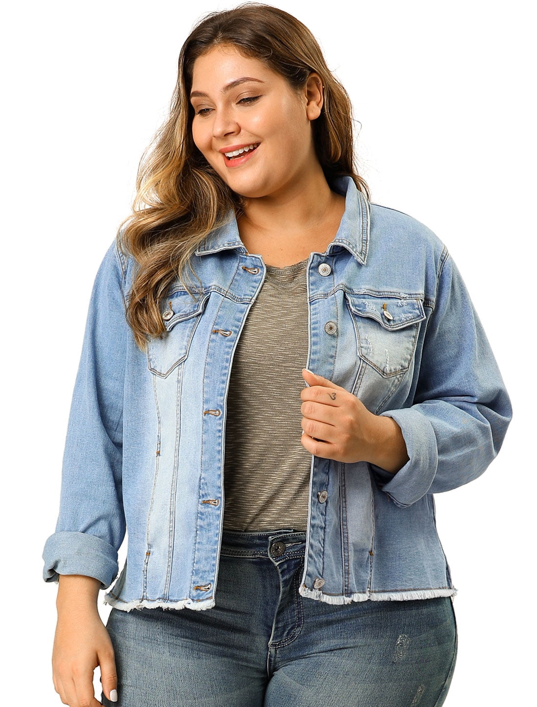 Frayed Denim Jacket 