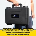 thumbnail image 4 of CASEMATIX Hard Shell Wine Suitcase for 3 Bottles - Waterproof Wine Luggage with Custom Foam Protection, 4 of 9