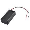thumbnail image 1 of Black Plastic Storage Pair -9V Batteries Switch Battery Holder Case Box, 1 of 2