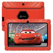 Tablette pour enfants, Contixo V8 7", tablette Android avec étui, jeux d'apprentissage inclus, contrôle parental Family Link, WiFi, applications approuvées par l'enseignant, Rose