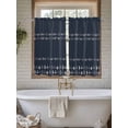 thumbnail image 4 of Rustic Botanical Living Room Curtains 2 Panel, Japanese Herb on Black Simple Art Cafe Window Treatment, Farmhouse Bedroom Bathroom Kitchen Curtains Drapes 104"x45", 4 of 6