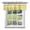Gray Yellow, variant on Kitchen Cafe Valance Curtain for Small Windows,Watercolor Brown Abstract Texture Rod Pocket Short Valances,42x12in