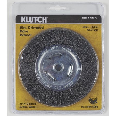 

Klutch 6in. Coarse Crimped Wire Wheel