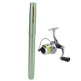 thumbnail image 1 of Portable Mini Pen Shape Fishing Rod Pole Pocket Retractable Fishing Rod with Reel WheelGreen, 1 of 4