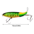 thumbnail image 3 of Propeller Fishing Lure Floating Hard Bait with Rotating Tail, 3.94 Inch Topwater Pencil Lure for Bass, Pike & Predatory Fish, Durable Plastic, 3 of 8