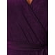 thumbnail image 5 of INSPIRE CHIC Mono de lentejuelas para mujeres con mangas largas profundas, cuello en V, cinturón, ropa de fiesta y club, mono brillante M púrpura oscuro, 5 of 6