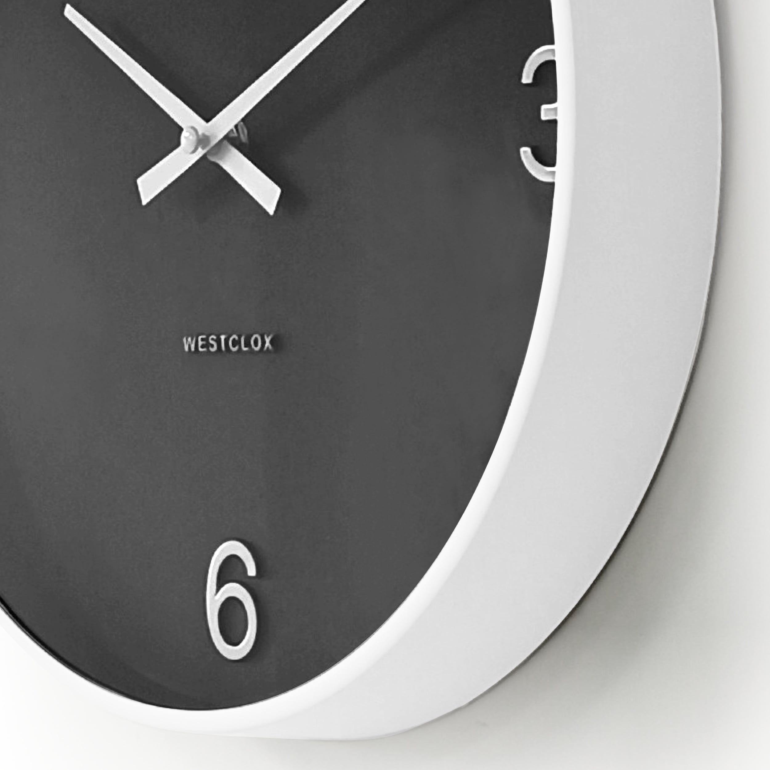 12" MODERN B&W WALL CLOCK