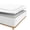 White, variant on Zip On Fitted Sheet King Size(78X80) - Includes 1 Bottom Fitted Base + 2 Zip Sheets - Fit's 20” In Deep Pocket - Zip Sheets Easy to Change - 600 TC Cotton Fitted Sheet - White Color