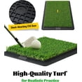 thumbnail image 2 of Golf Swing Trainer Mat for Practice & Training â€“ Replaceable Turf Surfaces, Non-Slip Rubber Base for Indoor/Outdoor Use, Include WHITE, 2 of 6