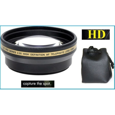 For Fujifilm X-T1 X-T10 XE2 X-E2 X-E1 XE1 New Hi Def 2.2x Telephoto Lens (58mm Compatible)