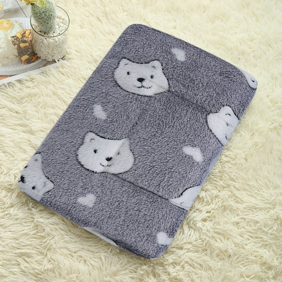 Clearance Tyidzon Dog Food Mat Plush Dog, Pet Food Mat Large Medium Small Dog Pet Mat Winter Warm Pet Bed Dog Mat