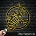 thumbnail image 5 of Craftnamesign Custom Peacock Metal Wall Art, Custom Name Sign Home Decor, 5 of 5