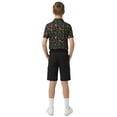 thumbnail image 2 of Birdie Bound Boys Print Performance Golf Polo Shirt with UPF50, Sizes XS-XL, 2 of 5