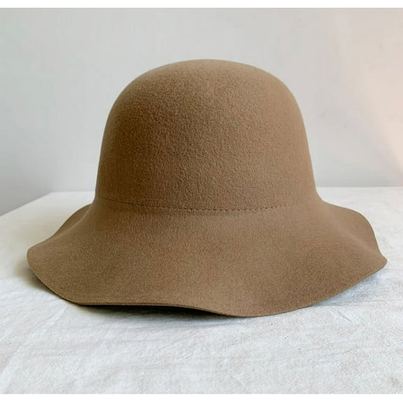 COCOpeaunt New Autumn Winter Woolen Cloth Bucket Hat Women Fashion Vintage Fisherman Hats Versatile Cap Spring Felt Hat 6 Colors Foldable