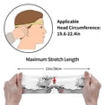 thumbnail image 4 of Lsque Moose Kissing Under Mistletoe Pattern Sweatbands Sports Headband for Men & Women - Moisture Wicking Athletic Cotton Terry Cloth Sweatband for Tennis, Basketball, Running, 4 of 9
