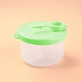 thumbnail image 2 of Formula Dispenser, 3-Compartment Portable Milk Powder Container, Spill Free Cover, Holds 3 Servings (300Ml), for Breastfeeding, Travel, Camping, 10X7Cm, Green, By PRYESS, 2 of 5