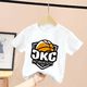 thumbnail image 3 of Camiseta de verano 100 % algodón para adolescentes, camiseta para niños con estampado sencillo de oso de dibujos animados, cuello redondo, cómoda camiseta de manga corta para niños y niñas, 3 of 5