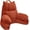 Bright Orange, variant on Reading Pillow for Bed with High Arm Rests ,Back Support Pillow for Sitting Up in Bed with Shredded Memory Foam for Reading, TV, Gaming or Relaxing on Floor（Charcoal Gray, Large）