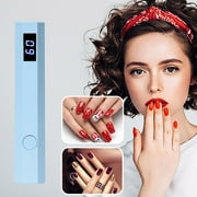 Mini UV Lamp for Gel Nails, Handheld UV Light for Nails, Portable LED Nail Lamp, Rechargeable Cordless U V Led Nail Lamp for Fast Curing, USB Small Nail Dryer with 2 Timers LED Screen
