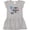 AC-Heather Grey, variant on Inktastic Thyroid Cancer Awareness Pink, Blue, Teal Heart Ribbon Girls Toddler Dress