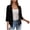 Black, variant on Cotton 3/4 Sleeve Cardigan Womens Bolero Shrugs Open Front Lightweight Soft Outwear Coverups (2XL, Black)