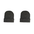 thumbnail image 3 of Qarigey Gorros Gorros Gorro de punto Sin borde Accesorios Invierno gris cáñamo profundo gris cáñamo profundo 2Conjunto, 3 of 6