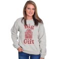 thumbnail image 3 of Funny Big Wrapped Christmas Present Sweatshirt for Men or Women Brisco Brands S, 3 of 6