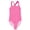 Fuchsia - Gingham, variant on Girls One Piece Bathing Suits Swimwear for Girl (Fuchsia - Gingham, 10-12 Years)