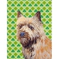 thumbnail image 1 of Cairn Terrier St. Patricks Day Shamrock Portrait Flag Garden Size, 1 of 1