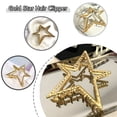 thumbnail image 3 of Metal Claw Clips 1PC Star Hair Clip Nonslip Hair Grab Clips Hair Claw Clips for Thin Thick Hair Fashion Hair Barrettes Hair Pins Hair Accessories for Women Girls,Gold, 3 of 5
