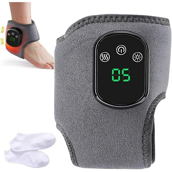 KANOHENO Foot Massager,3 Vibration Modes & 5 Heat Levels,Portable Foot Triple Method Massager for Neuropathy & Circulation & Pain Relief