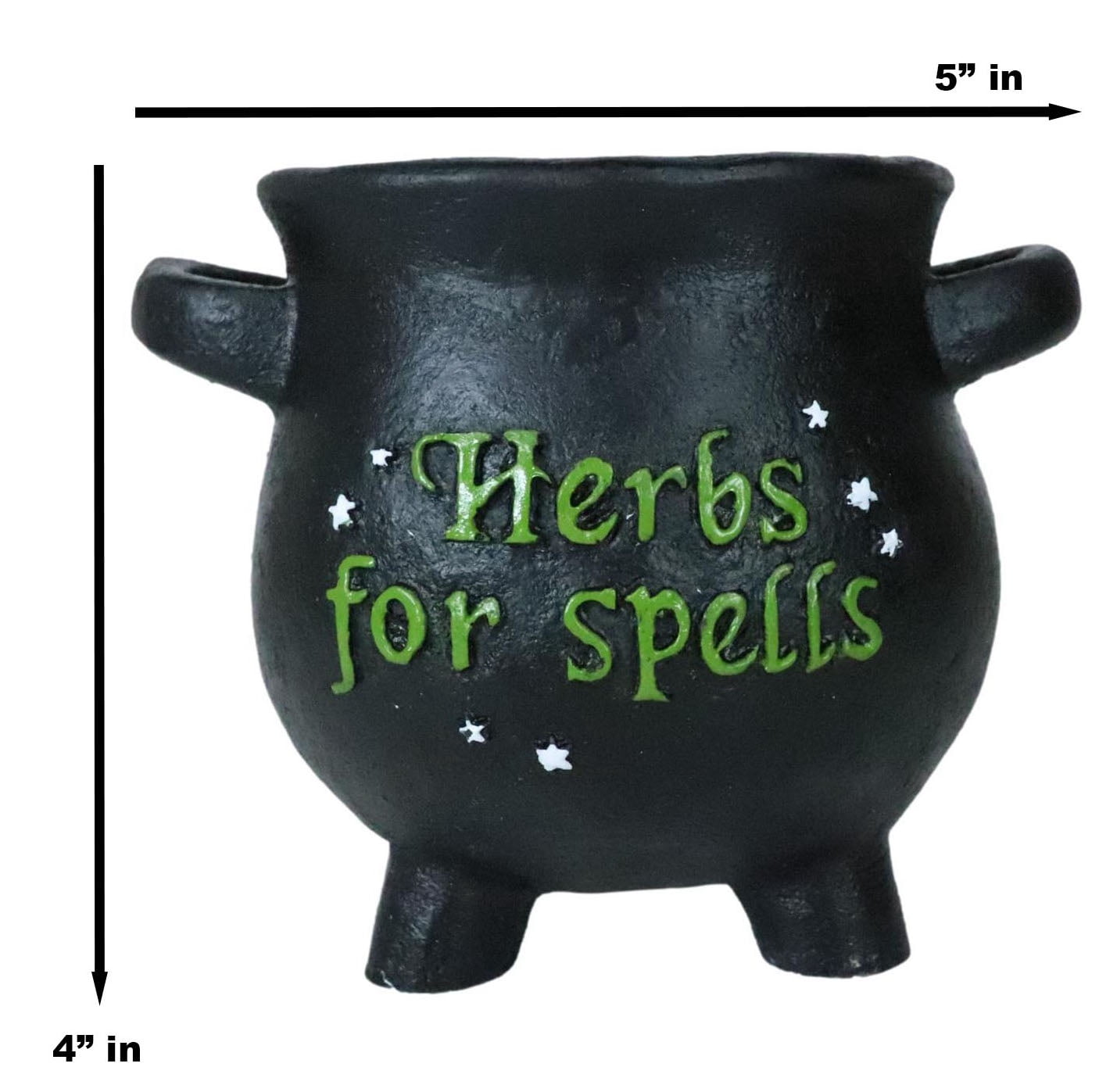 Ebros Gift Cauldron Multicolor Resin Plant Planter 2 Count
