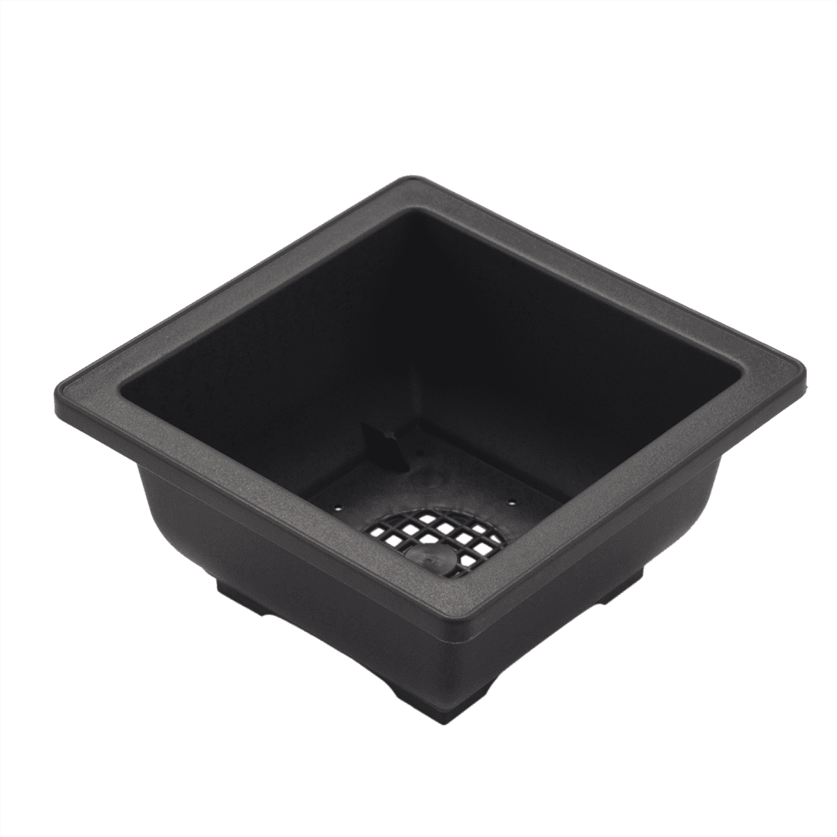 60 PCS 4.7 Inch Flower Pot, Square Plastic Bonsai Training Pot, Flower Flower Pot Container, for Garden