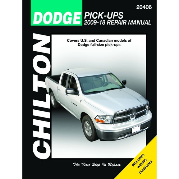 Dodge Pick-Up (2009-18) for (exc. 2009 fleet models equipped with the 5.9L diesel) Chilton Repair Manual (USA) ^