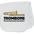 thumbnail image 2 of Inktastic Trombone Music Joke Band Baby Burp Cloth, 2 of 3