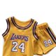 thumbnail image 5 of Children's basketball uniform suit jersey boys and girls primary school students' jersey Kobe jersey short sleeve pink jersey wonderful ling, 5 of 5
