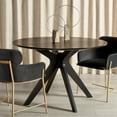 thumbnail image 4 of SAFAVIEH Couture Carolee 46" Round Dining Table, Black, 4 of 11