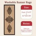 thumbnail image 6 of 2x6 FT Kitchen Runner Rugs Non Skid Washable, Faux Wool Rug Runners for Hallways Bathroom Carpet Runner, Soft Indoor Modern Floor Rug for Entryway Laundry Room, 6 of 11