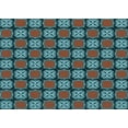 thumbnail image 1 of Ahgly Company Machine Washable Indoor Rectangle Transitional Burgundy Brown Area Rugs, 4' x 6', 1 of 7
