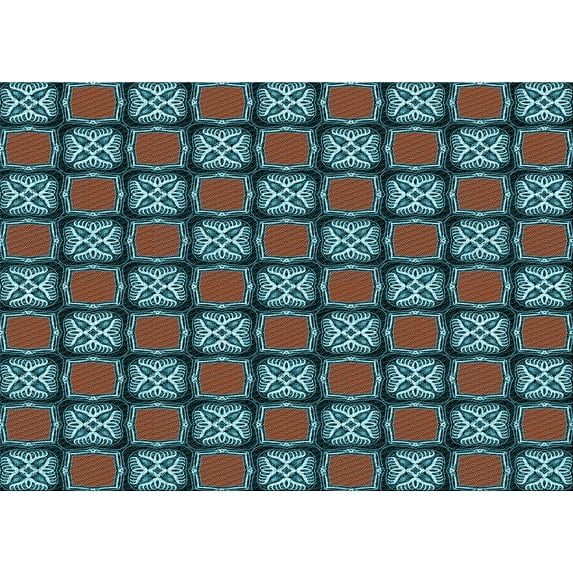 Ahgly Company Machine Washable Indoor Rectangle Transitional Burgundy Brown Area Rugs, 3' x 5'