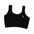 thumbnail image 2 of dazeni Training Bra for Girls 9-14 Years Breathable Cotton Sports Bras Comfortable First Bra No Padded Cute Print Cropped Cami Tops for Teens, 2 of 3